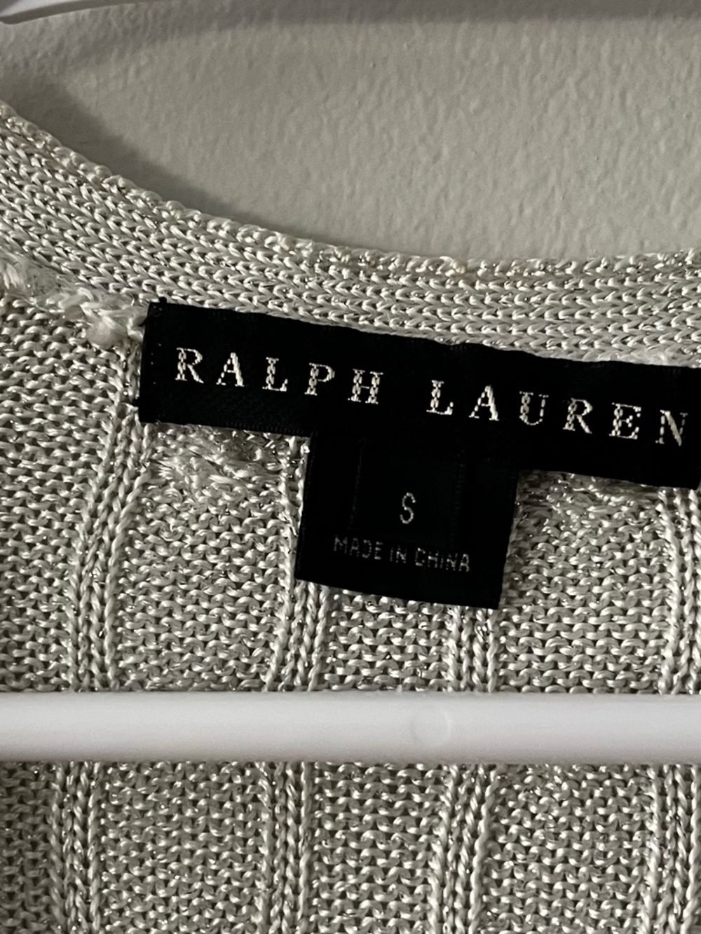 Ralph Lauren Black Label Women’s Metallic Button Front Cardigan Size Small - Picture 4 of 6